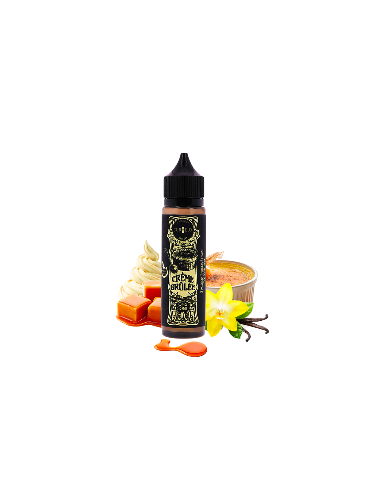 e-Liquide Curieux Dessert Crème Brulée 50mL